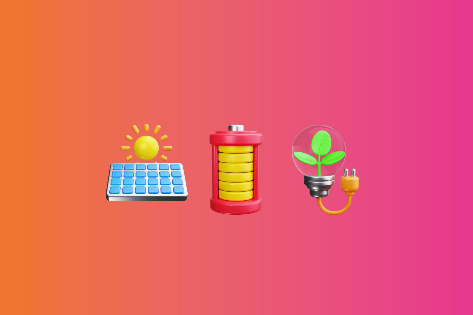 Headergrafik zum Null-Energiekosten-Paket von FingerHaus mit Symbolen für Photovoltaik, Stromspeicher und nachhaltige Energie auf farbigem Verlaufshintergrund.